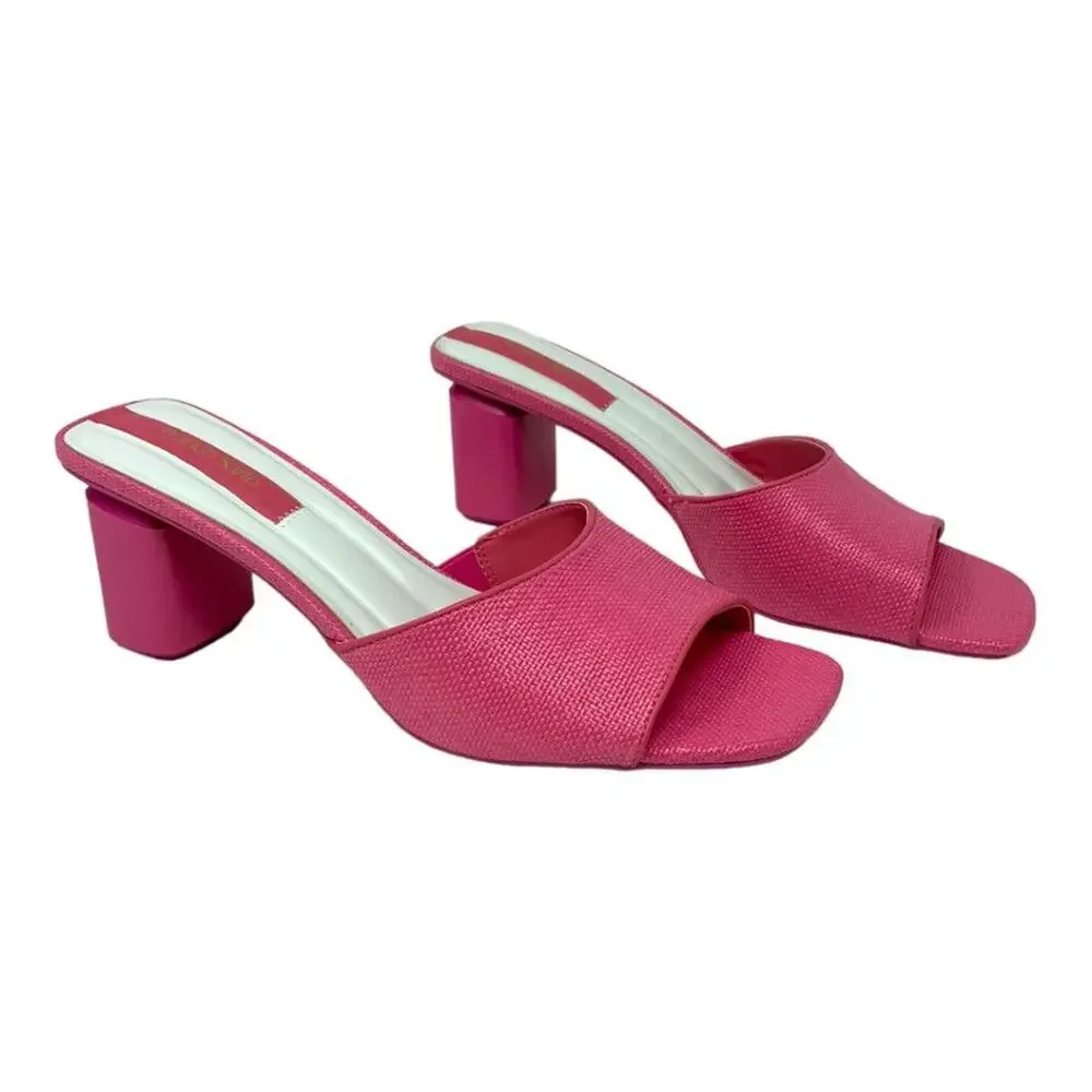 Franco Sarto Linley Slide Sandals Pink Size 6 NWT $110 MSRP - Picture 4 of 7